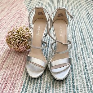 Nine West Silver Sandals